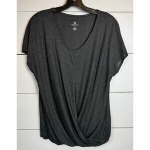 Tangerine Short Sleeve Top Women's Size Large